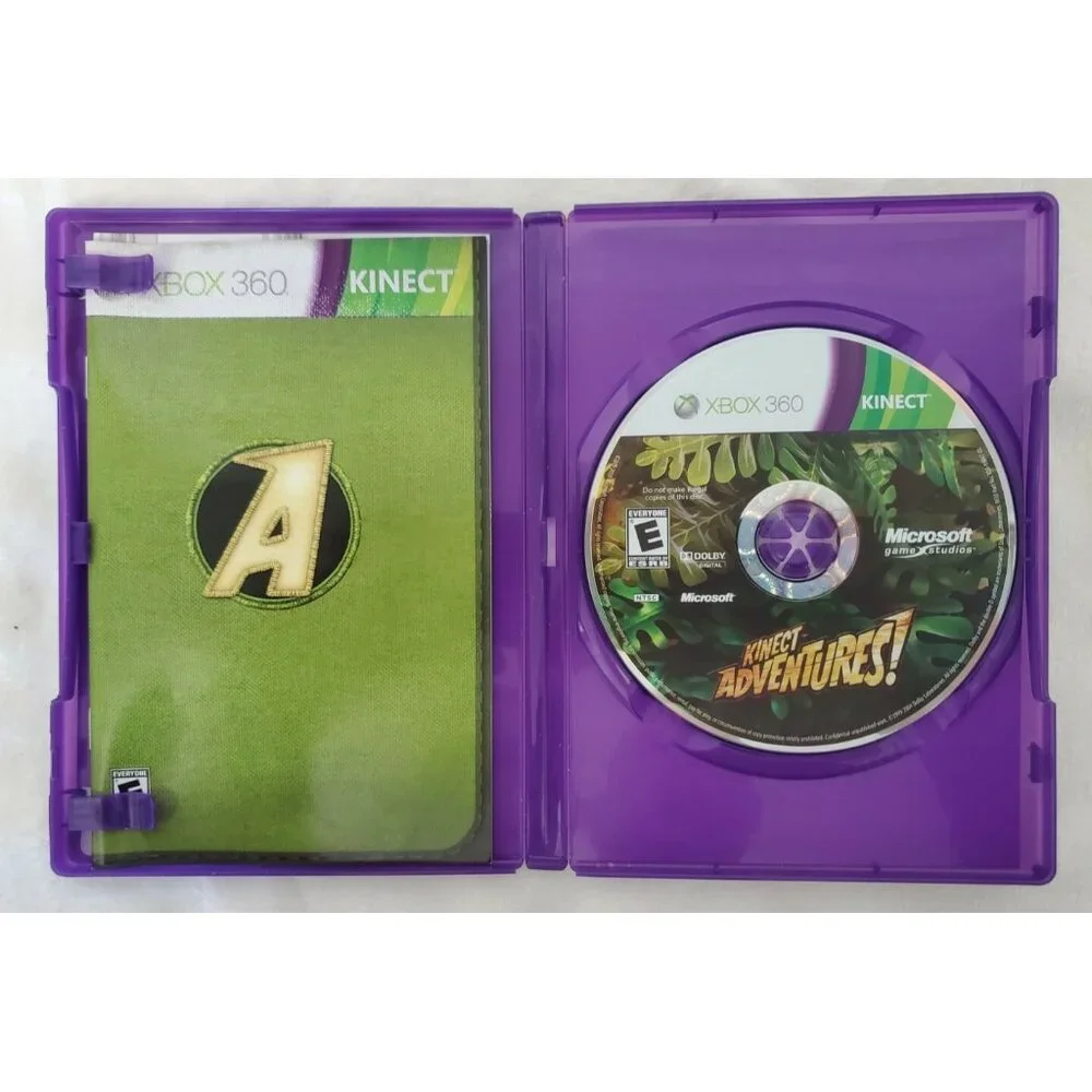 Kinect Adventures (Microsoft Xbox 360, 2010) Complete With Manual